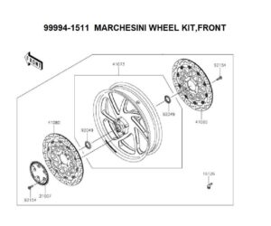 Marchesini front wheel kit 21-23MY ZX10R(R) (ZXT02L,ZXT02N)