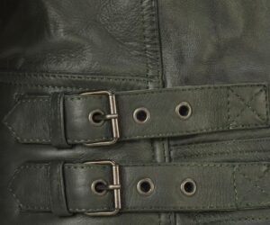 LONDON OLIVE LEATHER JACKET (male)- Size - M