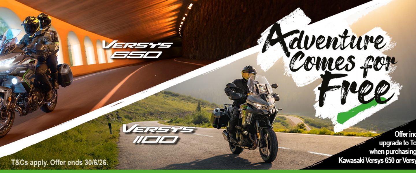 Adventure Comes For Free With Kawasaki This Spring!